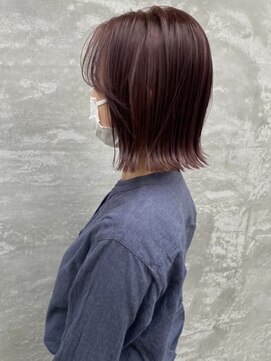 フーコー 一枝店(fuhcoh) 大人×外ハネボブ×ラベンダーピンク