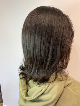 ジュジュル 稲毛本店(jujur) 透明感カラー/ロング/カーキグレージュ/大人かわいい【稲毛】