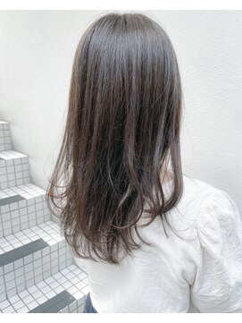 フロート 小阪店(float) モカブラウン_マロンベージュ Aラインボブ かきあげ