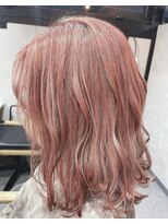 シアン(CYAN) 【CYAN】#10代#20代#ブリーチカラー#ピンクベージュ#透け感