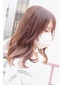 :ベージュ :アンバー :イルミナカラー :ウェーブ巻き