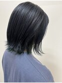 【北見】#ネイビーカラー#ブルーカラー#インナーカラー