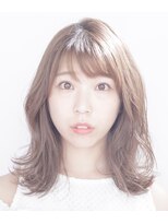 ルルディ バイ アフロディーテ銀座(luludi by APHRODITE)&nbsp;黒髪/グレーベージュ/レイヤーロング/前髪パーマ/銀座