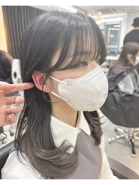 ビューエヒメ(VIEW EHIME) 韓国×顔まわりカット×レイヤーカット×グレージュ