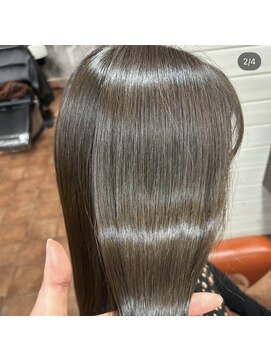 アボックス(abox) ブリーチなし × オリーブベージュ