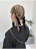 《Zina福岡天神》タイトアレンジ　お呼ばれヘアセット