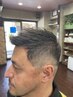 【color】カット＆白髪染めカラー＆シェービング＋眉毛カット　￥8000