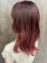 ミック ヘアアンドメイク アップ 駒込店(miq Hair&Make up) ブリリアントレッドカラー