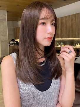 グランド(GRAND) セミロング30代40代ストレートレイヤー前髪なし前髪あり表参道