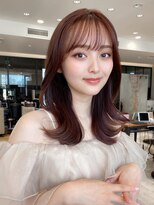 アフロート エル 大阪(AFLOAT L) 【30代40代】顔周りレイヤー/チェリーレッド/バーガンディ