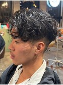 鹿児島センターパート波巻きパーマッシュツイスパメンズパーマ