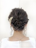 ヘアセット/ヘアアレンジ/シニョンスタイル/まとめ髪