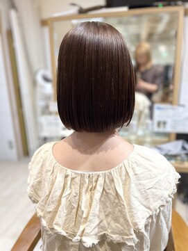 プラグ バイ ネオリーブ(plug by neolive) チェリーブラウン×髪質改善[髪質改善/縮毛矯正/韓国]K