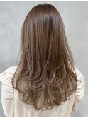 顔周りレイヤー韓国ヘア美髪ロング_ba377602