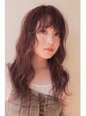 大人かわいいゆる巻きロング