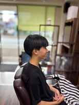 ヘアーサロン エバー(EVER)&nbsp;EVER韓国ショートマッシュシースルーバング