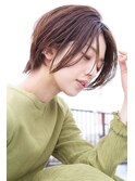 大人ショート/前髪なし/簡単スタイリング/艶【SYUK高円寺】kanna