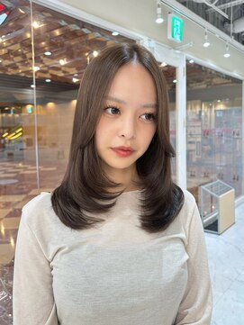 ザシェノンウメダ(THA CHAINON UMEDA) 心斎橋/着物ヘア/大人ガーリー/ダークアッシュ/似合わせカット