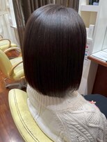 美容室ヒラトヤ 都南店 大人可愛いミニボブ×艶感&透明感カラー20代30代40代