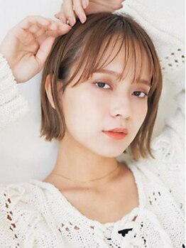 esu西梅田/髪質改善/韓国/ダブルカラー/イルミナカラー/顔周りカット【エス】の写真/【西梅田】縮毛矯正や髪質改善のモチを良くするカット◎高い技術であなただけの似合わせスタイルをご提案*