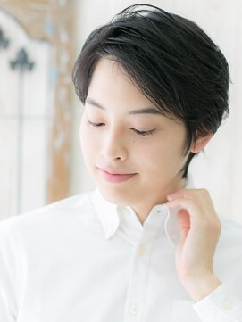 モッズヘア メン 上尾東口店(mod's hair men) 20代30代アップバング決まる七三ブラック爽やか就活ヘアa上尾