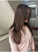 韓国風レイヤーカット ラベンダーベージュ