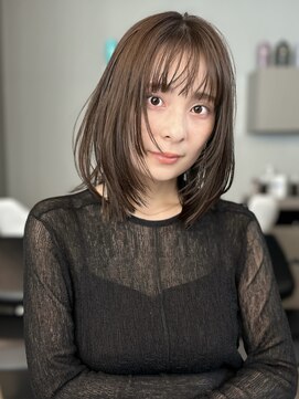 トリッカ シブヤ(TRICCA SHIBUYA) 切りっぱなしボブ結べるボブミディアムボブ大人ボブ外はね