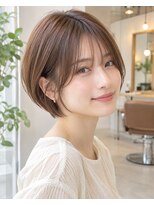 ミレット 竹ノ塚東口店(miret)&nbsp;ショートボブ髪型230代40代50代前髪あり前髪なし面長丸顔竹ノ塚