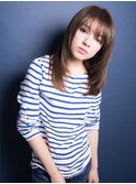 【艶ストレート】小顔ヘア指通りがしなやかなストレート
