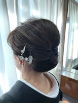 マニス(manis)&nbsp;しっとり大人上品留袖アップスタイル結婚 二次会 お呼ばれ 着物