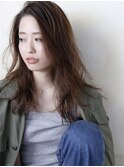 cocoa brown color レイヤーカット/オリーブベージュ