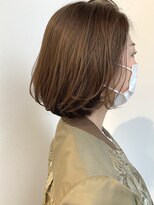 ケーツーナゴヤ(K two NAGOYA) ふわっと小顔ボリュームボブで、セミウェット質感。