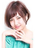 【西宮初♪ボブ専門店】ナチュラルマッシュ/  グラボブ/透け感