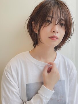 オウルズ(owls) 【owls】大人可愛いうざバング透け感カラーショートボブ