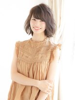 ウィズ 都賀店(Wiz)&nbsp;シフォンベージュのルーズボブスタイル