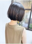 《knit銀座》大人黒髪20代30代40代ショートボブ丸み前下がり