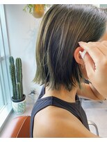 アンドチル 渋谷(AND CHILL)&nbsp;カーキグレージュ/ワンカラー透明感/ボブ【AND CHILL渋谷】