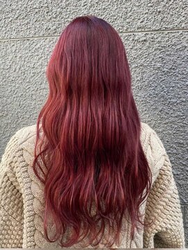 ビューティービースト 浦添店(beauty beast) ブリーチオンカラー／ローズブラウン