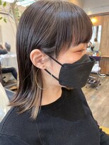 フラッグ ヘアー 天神西通り店(Flag HAIR) 職場で隠せるインナーカラー