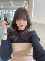 ロンド マーレ 天神大名店(Lond mare) 韓国くびれヘア/フェミニンロング/韓国ヘア/チェリーブラウン