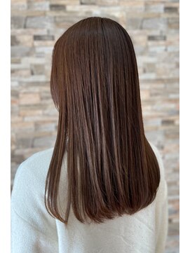 スタジオニジュウイチ(STUDIO 21) チョコレートブラウンの美髪セミロングストレート