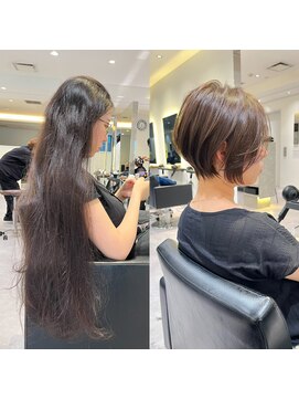 アンド ストーリーズ(&STORIES) 前下がりショート/前髪/絶壁解消/小顔効果/30代/40代【橋本】