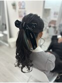 ブランドリボンでアクセント♪ポニーテールスタイル
