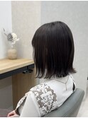 切りっぱなしボブ/外はねボブ/髪質改善トリートメント