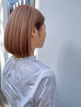 ルー ハナレ(Luu HANARE) ピンクベージュボブ神戸/東灘/住吉/岡本/摂津本山/芦屋/御影