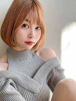 モアナ バイ ラナ 甚目寺店(MoanA BY LANA)&nbsp;韓国風/透明感カラー/オリーブベージュ/ぱっつん前髪/小顔カット