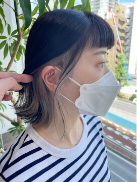 グーフィートーキョー 銀座(Goofy Tokyo) Goofy銀座/イヤリングカラー/ミルキーベージュ/インナーカラーmv