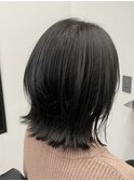 【くびれボブ×グレージュ】似合わせカット/ウエーブミディアム/