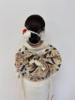 ヘアセットサロン サロンエイミー(salon aemii)&nbsp;低めシニヨン～成人式ヘア～