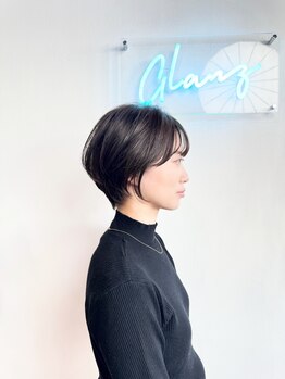 グランツ(GLANZ)の写真/【小顔シルエットで大人可愛く☆】魅力を最大限に引き出すショートカットやボブスタイルはGLANZにお任せ♪